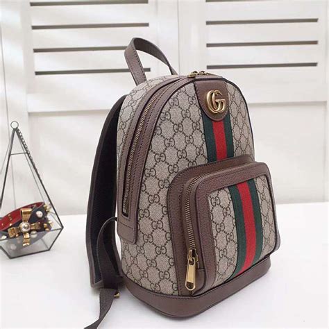 dark brown gucci backpack|gucci small backpack price.